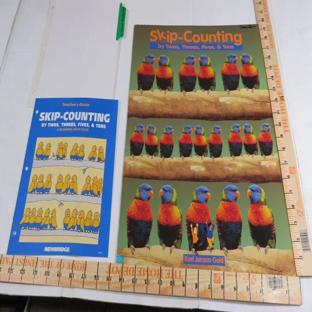 Skip Counting BIG BOOK (almost 2 feet tall) with teacher pages CLASSROOM SIZE